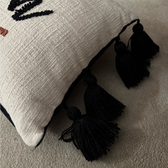 Embroidered ‘Witch Please’ Halloween Pillow with Tassels - Picture 6 of 11